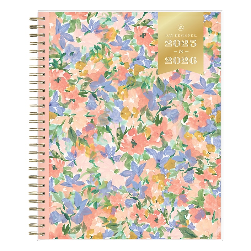 2025-2026 Day Designer for Blue Sky Lorelei 8" x 10" Academic Year Monthly Planner, Plastic Cover (151073) image 1