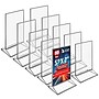Azar Card Holder, Desktop/Countertop, Top/Side Loading Acrylic, 10/Pack (152799-SLV-10PK)~#|#~C8227912-4CFD-445A-BDDDCAA50385BB4B_sc7