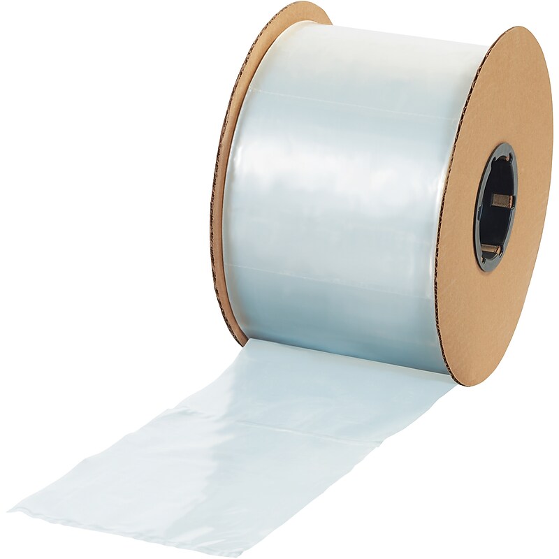 54" x 45" Layflat Poly Bags, Bags on a Roll, 3 Mil, Clear, 100/Roll (PFC3212) image 1