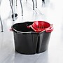 Libman 4 Gallon Clean & Rinse Bucket & Wringer, Black, 3/Carton (0156)~#|#~C839B04F-5B26-48DD-A6F64FA66E86B97F_sc7