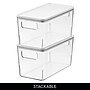 iDESIGN Small Stackable Plastic Storage Bin, Clear (95484)~#|#~C839C643-3CD7-4FF2-8D8BEB87A7ADCB81_sc7