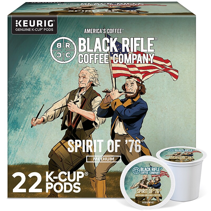 Black Rifle Coffee Company® Spirit of '76 Coffee Keurig® K-Cup® Pods, Medium Roast, 22/Box (5000384044) image 1