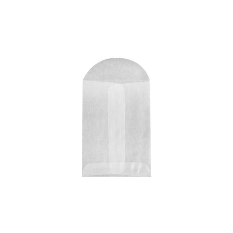 JAM PAPER Open End Envelopes, 3 x 4 1/2, Glassine, 50/Pack (GLASS-19-50) image 1