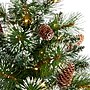 Nearly Natural 2-ft Frosted Pine Artificial Christmas Tree in Burlap Base (T1694)~#|#~C83F5A6D-EE9B-480E-87725DB8575EDDA2_sc7