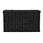 Household Essentials Small Handwoven Paper Rope Wicker Basket with Lid, Black (HE1193)~#|#~C842B6E0-18CC-482D-BB95D6A518896533_sc7