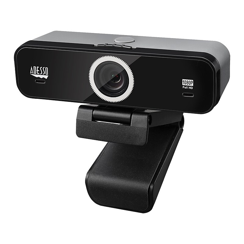 Adesso CyberTrack K1 HD 1080p Webcam, 2.1MP, Black (CYBERTRACK K1) image 1