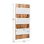 Mind Reader 3-Pocket Wood and Metal Mountable Wall File, Letter Size, White (WALLPOCKET-WHT)~#|#~C855D77B-C910-498A-8AB345DBC441C18D_sc7