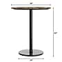 Flash Furniture TopGuard 36" Round Wood Restaurant Dining Table with Round Base, Natural/Black Base (STRD36NATTR24B)~#|#~C8579BF5-AA95-4963-8E0B38DD045EBA68_sc7