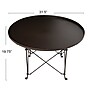Storied Home Metal Round Coffee Table, Rustic Bronze (EC1377)~#|#~C85B7025-952D-468F-A4059FEBF7FF9A5E_sc7