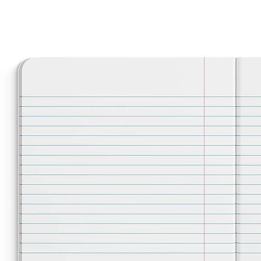 STAPLES Composition Notebook, 9.75” x 7.5”, Wide Ruled, 100 Sheets, Red~#|#~C85C530C-E86D-4A13-B13EA9ED5642296E_sc7