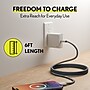 Overtime C82 100W Fast Charging 6 ft Braided USB C to USB C Cable, White (OCC82WH)~#|#~C8601BB8-D2B1-4FCC-90F9589ECD6383A9_sc7