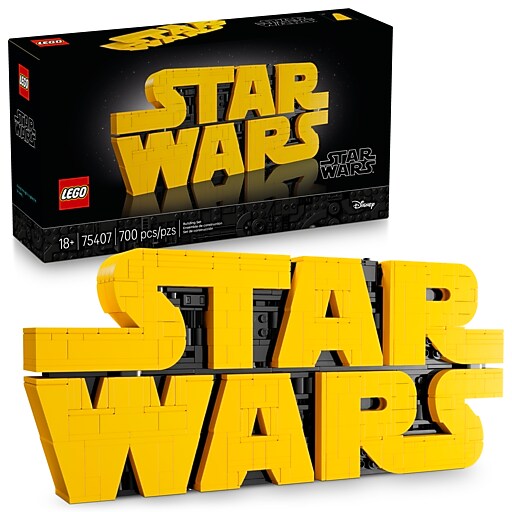 LEGO Star Wars Brick-Built Star Wars Logo, 700 Pieces (75407
