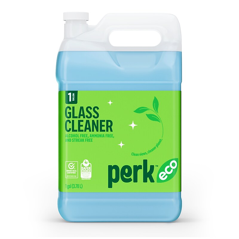 Perk Eco Glass Cleaner Refill, Ready To Use, 1 Gallon (PK611001-A) image 1