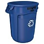 Rubbermaid Commercial Products Brute Resin Recycling Container, 32 Gallon, Blue (FG263273BLUE)~#|#~C86A4A47-96AB-4F52-ADA9A16D965A79B8_sc7