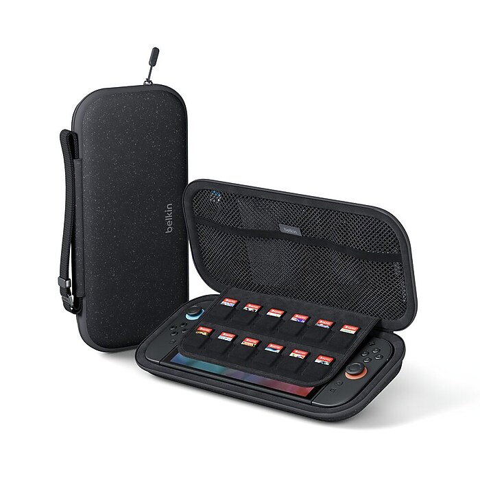 Belkin Gaming Travel Case, Nintendo Switch 2 Compatible, Charcoal