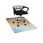 Mind Reader Hard Floor Chair Mat, 47" x 35", Tan, Polycarbonate (BEACHMAT-ASST)~#|#~C86B5F16-90E7-4B50-8295E515840773CD_sc7