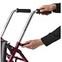 Medline 2-Wheeled Folding Steel Rollator, Adult, Burgundy (RLT-600S-5BG)~#|#~C86CBCDB-7ABF-4C3E-8F225A9AAAC48022_sc7