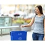 Alpine Industries Polypropylene Recycling Bin, 23 Gallon, Blue (ALP477-R-BLU)~#|#~C870C531-E36F-4A50-9F881985E9128B54_sc7