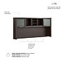 Bush Home Somerset 72" W Desk Hutch, Storage Shelves for Office Desk, Mocha Cherry (WC81811)~#|#~C8710232-E29D-4718-ADCE4A8480CC213E_sc7
