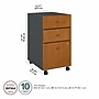 Bush Business Furniture Cubix 3-Drawer Mobile Vertical File Cabinet, Letter/Legal Size, Natural Cherry/Slate (WC57453PSU)~#|#~C87AC46F-F053-463B-9C0618A07A29CCBF_sc7