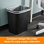 Coastwide Professional™ Indoor Trash Can Without Lid, Black Soft Molded Plastic, 7 Gallon (CW56429)~#|#~C8812559-658B-4AA6-9EFAC96FBF7DB397_sc7