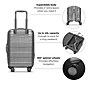 Solo New York Re:serve 22" Hardside Carry-On Suitcase, 4-Wheeled Spinner, TSA Checkpoint Friendly, Gray (UBN921-10)~#|#~C89076A7-D00B-4803-891186119644CF33_sc7