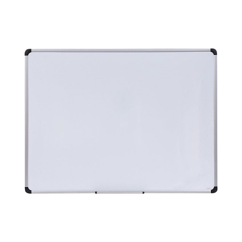 Universal Magnetic Steel Dry-Erase Whiteboard, Aluminum Frame, 3’ x 4’ (UNV43734) image 1