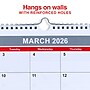 2026 Staples 15" x 12" Monthly Wall Calendar, Red/White/Gray (ST52080-26)~#|#~C894DDEC-9448-43E8-8F2C5B09DE69AED7_sc7