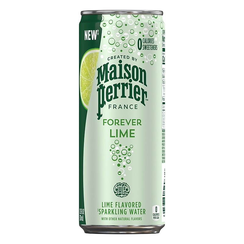 Perrier Carbonated Mineral Water, Lime, 330 ml, 8/Pack (NES31086) image 1