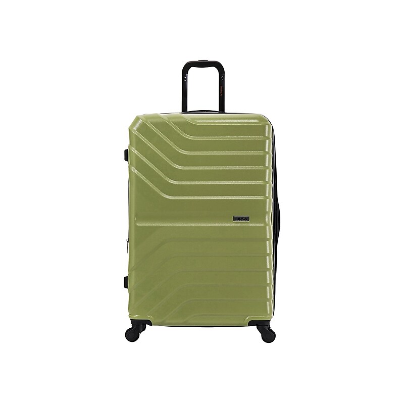 InUSA Aurum 31.92" Hardside Suitcase, 4-Wheeled Spinner, Green (IUAUR00L-GRN) image 1