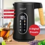 Brentwood Stainless Steel Cordless Digital Electric Kettle, 7-Cups, Black/Brown (KT-2014DBK)~#|#~C89FE55E-934B-4D70-9E22E02FAEB4024B_sc7