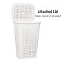 Mind Reader Slim Tapered Hamper with Lid, Plastic, White (SWHAMP50-WHT)~#|#~C8A1763C-3F9B-4D1C-8BDE674F561F2F66_sc7