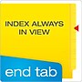 Pendaflex Recycled End Tab File Folder, Straight Cut, Letter Size, Yellow, 100/Box (H110DY)~#|#~C8A711C8-0F4C-4EF9-A0A78CDAC6E0405D_sc7