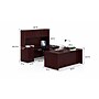 Boss Office Products 66" U-Shaped Desk with File Pedestal and Hutch, Mahogany (GROUPA15-M)~#|#~C8A92BBB-8035-42BA-B9A7D0CE6C87A88E_sc7