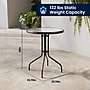 Flash Furniture Lila 23.75'' Round Table with 2 Slat Stack Chairs, Black (TLH071RD017CBK2)~#|#~C8AB0312-1452-439D-A37BEE47461B9ECF_sc7
