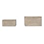 Storied Home Contemporary Cement Boxes with Lift Off Lids, Natural, Grey, 2/Pack (EC1796)~#|#~C8ADBA38-C020-43B0-9A108E4BD6AD3131_sc7
