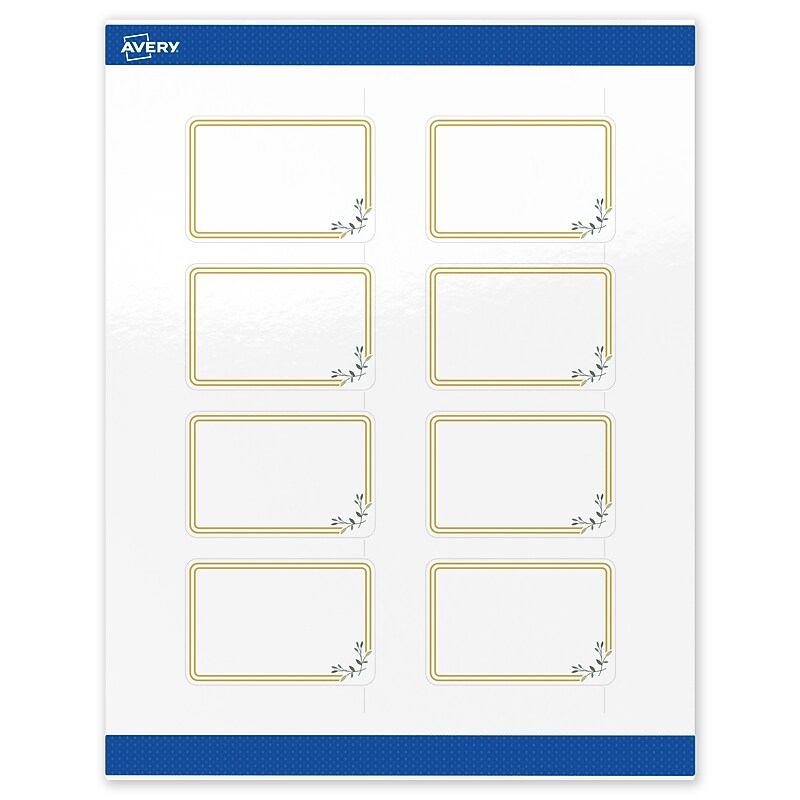 Avery Laser/Inkjet Rectangle Multipurpose Labels, 2" x 3", White, 80/Pack (S00-DMP) image 1