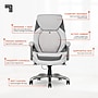 Sharper Image S-600 Active Lumbar Heated Ergonomic Bonded Leather Swivel Executive Massage Chair, Off-White (60098-OWHT)~#|#~C8B28999-74A2-4610-8D459DEDD04FB0D0_sc7