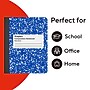 STAPLES Composition Notebook, 9.75” x 7.5”, Wide Ruled, 100 Sheets, Blue, 24‑Pack~#|#~C8B7917E-E439-436C-A1B7E13A02C60E4D_sc7
