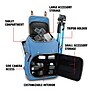 GOgroove Camera Backpack with Tablet Compartment, Blue (GGBCCBM100BLEW)~#|#~C8B9987D-5F12-445B-AFDF2099DF171E7E_sc7
