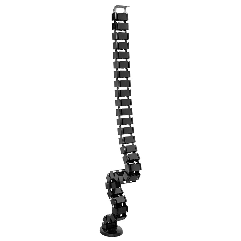 Mount-It! ABS Plastic Cable Organizer System, 50.5", Black (MI-7280) image 1
