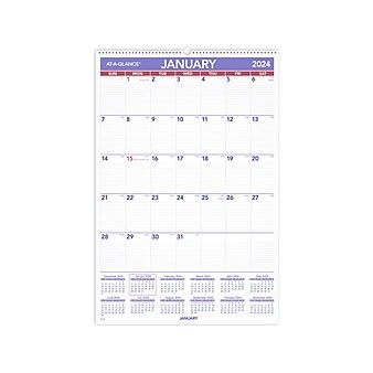 2024 AT-A-GLANCE 20" x 30" Monthly Wall Calendar (PM4-28-24)