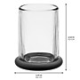 mDesign Glass Pencil Cup, Clear/Matte Black (26031)~#|#~C8CF90C0-D34B-46FD-98D457922A093203_sc7