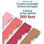 Carson Dellosa Boho Vibes Scalloped Rolled Borders, 3" x 65', Retro Pink, 4/Pack (145418)~#|#~C8D50BB3-6D1D-4A9C-A9C4C72C9713AEE8_sc7