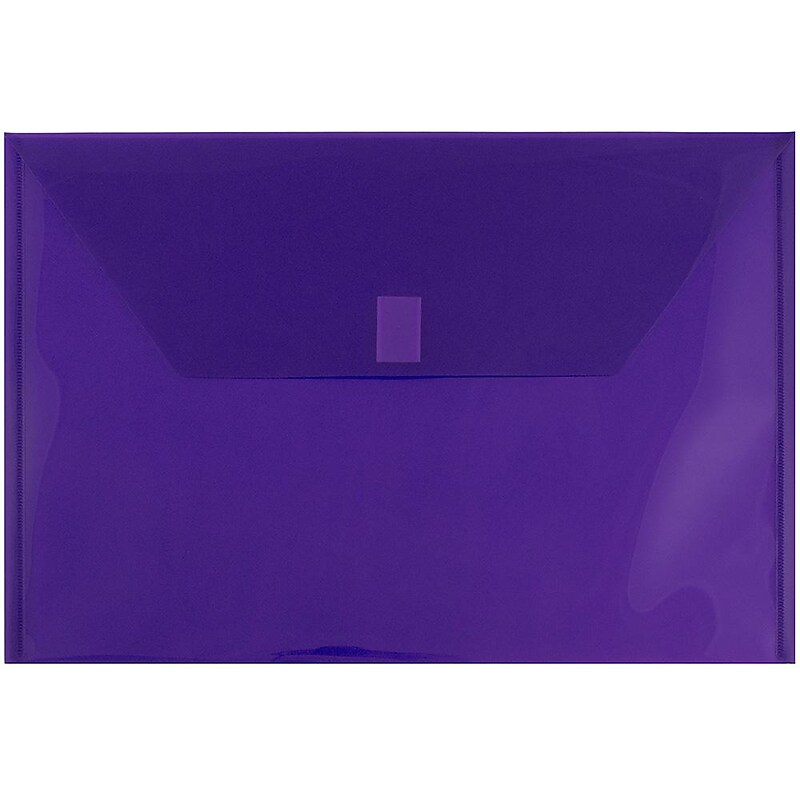 JAM Paper Premium Plastic Document File, Legal, Purple, 3/Pack (235827779X3) image 1
