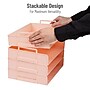 Mind Reader Plastic Side Loading Stackable Letter Tray, Letter Size, Pink, 4 Pieces (DANSTACK4-PNK)~#|#~C8DEEE0F-FD0C-4B1B-BF38DD4590427186_sc7