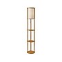 Adesso Stewart 62.5" Natural Wood Floor Lamp with Cylindrical Off-White Shade (3117-12)~#|#~C8DEF1CF-82DA-452A-BE33CE32FB87DFA3_sc7