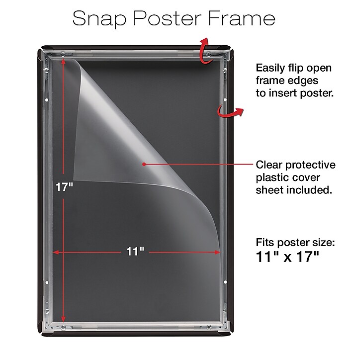 額縁 POST Staples Snap Frame Poster Frame, 11