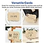 Avery Integrated Cards, 4.25" x 5.5", Matte Kraft Brown, 50/Pack (95277)~#|#~C8E1A4F6-49F1-4C75-B94B5D5DB90575C8_sc7