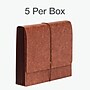 Pendaflex Heavy Duty Expanding Wallet with Button & String Closure, Letter, Brown, 5/Box (060545)~#|#~C8E8E18D-6920-416F-9C19186A64D7A7F2_sc7